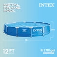 thumbnail image 2 of Intex 12 Foot x 30 In. Above Ground Pool & Intex 12 Foot Round Pool Cover, 2 of 11