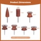 thumbnail image 5 of Kit de 7 brocas para bruñir bordes de cuero, juego de brocas para pulir cuero ideal para rebabas en bordes de cuero que simplifican los trabajos de artesanía de cuero para herramientas rotativas, 5 of 6