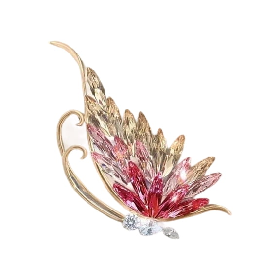 Shimmering Blue Butterfly Brooch Comfortable Wear Multipurpose Jewelry Gift