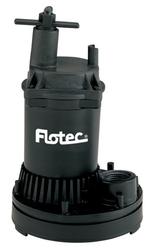 Flotec Water Removal Utility Pump 1/6 HP, 1200 GPH, FP0S1250X-08
