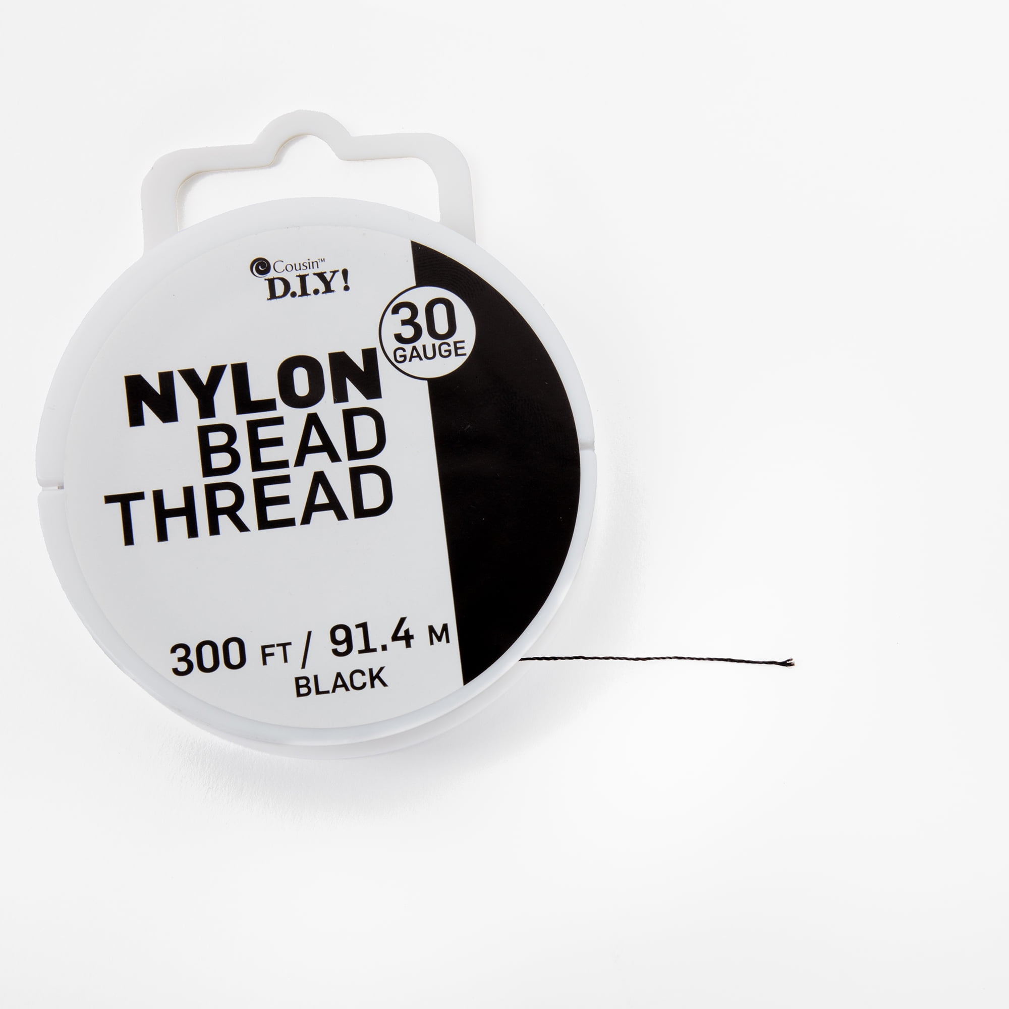 Craft & Jewelry Nylon Beading Cord #60 300 Feet Pkg White