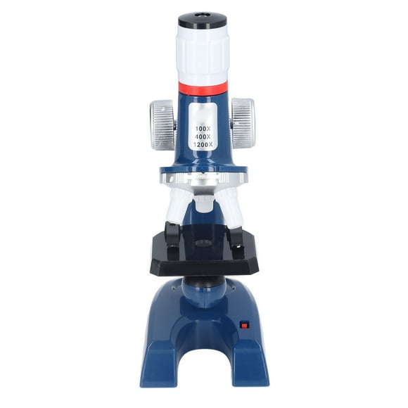Kids Microscope, Microscope Toy Educational Toy ABS Plastic Adjustable with Sample Slide for Observation for 8 Years Old+ Child