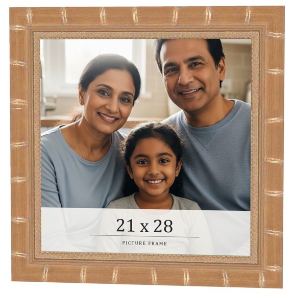 21x28 Frame Gold Real Wood Picture Frame Width 1.5 inches | Interior Frame Depth 0.5 inches |