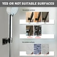 thumbnail image 3 of Shower Head Holder Adjustable Handheld Shower Head Bracket Adhesive Shower Wall Mount Holder Brass Shower Wand Holder Oil-Rubbed Bronze, Drill Free Glue Installation, 3 of 8
