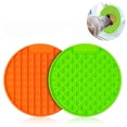 thumbnail image 2 of Lick Mat for Dogs Large Size 2pcs, Dog Washing Distraction Device, Peanut Butter Lick Pad with Strong Suction for Bathing, Grooming and Training, 2 of 9
