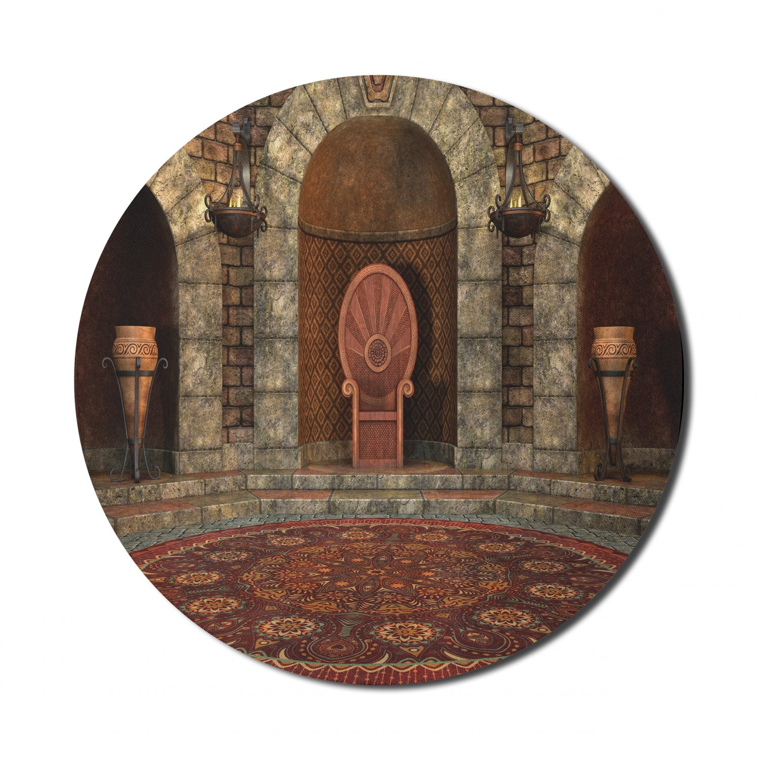 Gothic Mouse Pad for Computers, King in Vintage Style Palace Chandelier ...