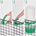 thumbnail image 5 of Automatic Bird Water Bottle 10 Pcs 60ml Automatic Bird Feeder and 2 Pcs Plastic Pet Food Scoops Bird Water Bottle Drinker Container Food Dispenser Hanging in Birds Cage Green 1set DIY, 5 of 7