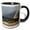 Black/White, variant on 3drose, Ca, Santa Barbara, Chase Palm Beach and Rainbow - Us05 Wbi1032 - Walter Bibikow, 11oz Two-tone Green Mug
