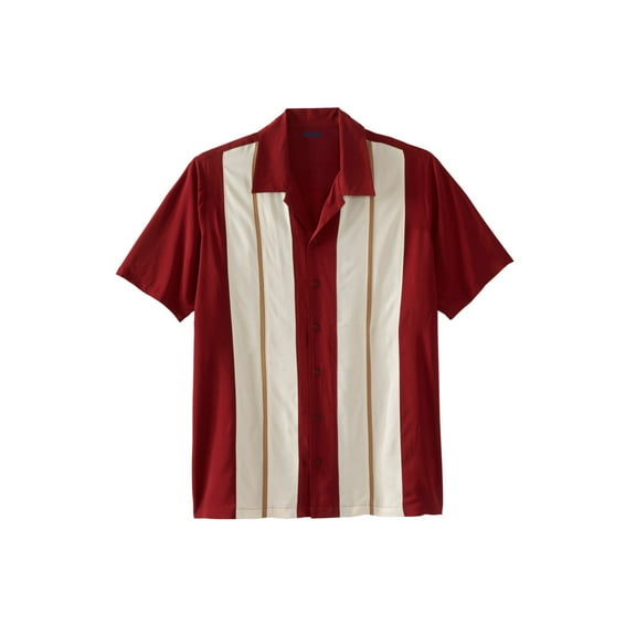 KingSize Men's Big & Tall Colorblock Camp Shirt