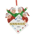thumbnail image 4 of Personalized Family of 4 Christmas Ornament 2024 - Family Playing Board Games Ornament for Xmas Tree, 4 of 10