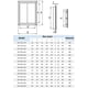 thumbnail image 3 of Puerta de acceso con panel de inspección duradero, trampilla de pared blanca, plástico ABS, varios tamaños, 3 of 3