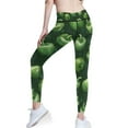 thumbnail image 3 of Ckdifva Bell Peppers Green Yoga Pants with Pockets for Women Workout Athletic Yoga Leggings, 3 of 7