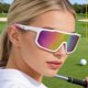 thumbnail image 4 of Cycling Glasses Windproof Sunglasses For Men Women Lightweight Sports Eyewear For Bike Running Driving White Black 2 Colors Available, 4 of 7