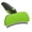 Green, variant on Pet Life ® 'Fur-Guard' Easy Self-Cleaning Grooming Deshedder Pet Comb