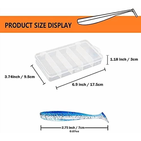 100pcs Paddle Tail Swimbaits Lures, Soft Plastic Fishing Lures Kit, 2.75" Bass Fishing Bait for Freshwater and Saltwater with Box