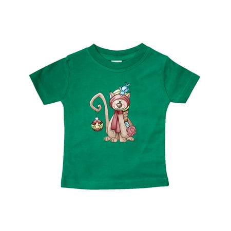 

Inktastic Christmas Kitty Cat Gift Baby Boy or Baby Girl T-Shirt