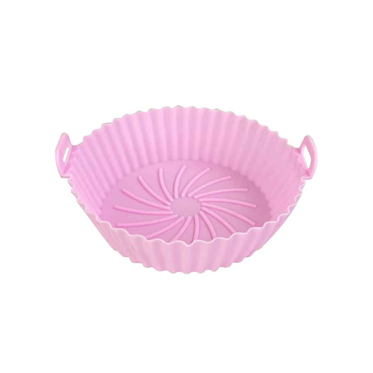  Gum Grill Plate Silicone Cake Brownie Pan Air Fryer Silicone  Tray Air Fryer Bowl Kitchen Silicone Basket Round Tray Air Fryer Pot Silica  Gel Fry Pan : Home & Kitchen