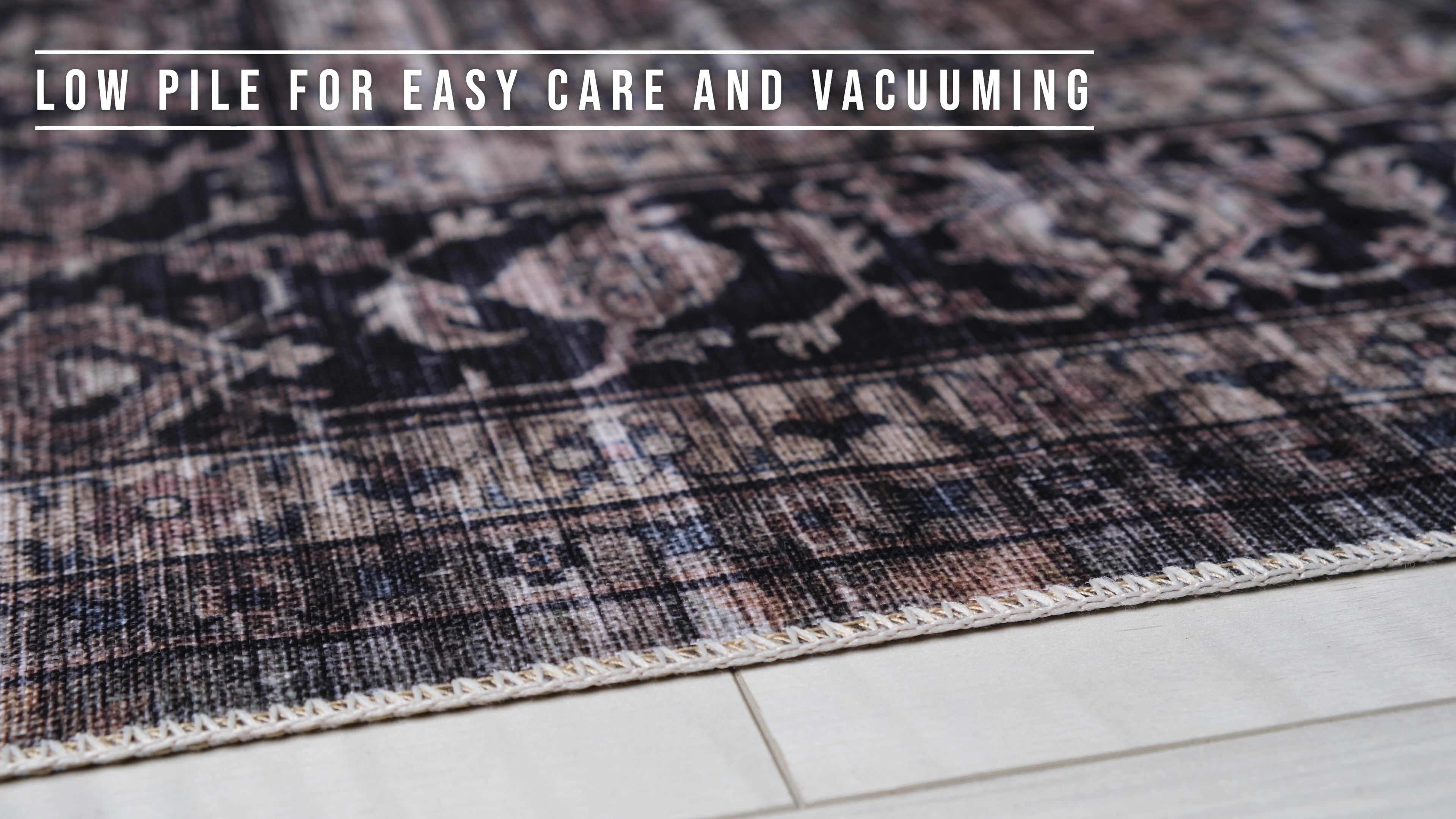 Rug Branch Emir Collection Traditional Oriental Distressed Water-Repellent Area Rug