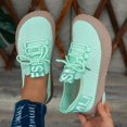 thumbnail image 6 of Women's Mesh Lace Up Platform Casual Walking Shoes Breathable Comfortable Thick Sole Sneakers Lightweight Daily Commute Outdoor Athletic Footwear, 6 of 9