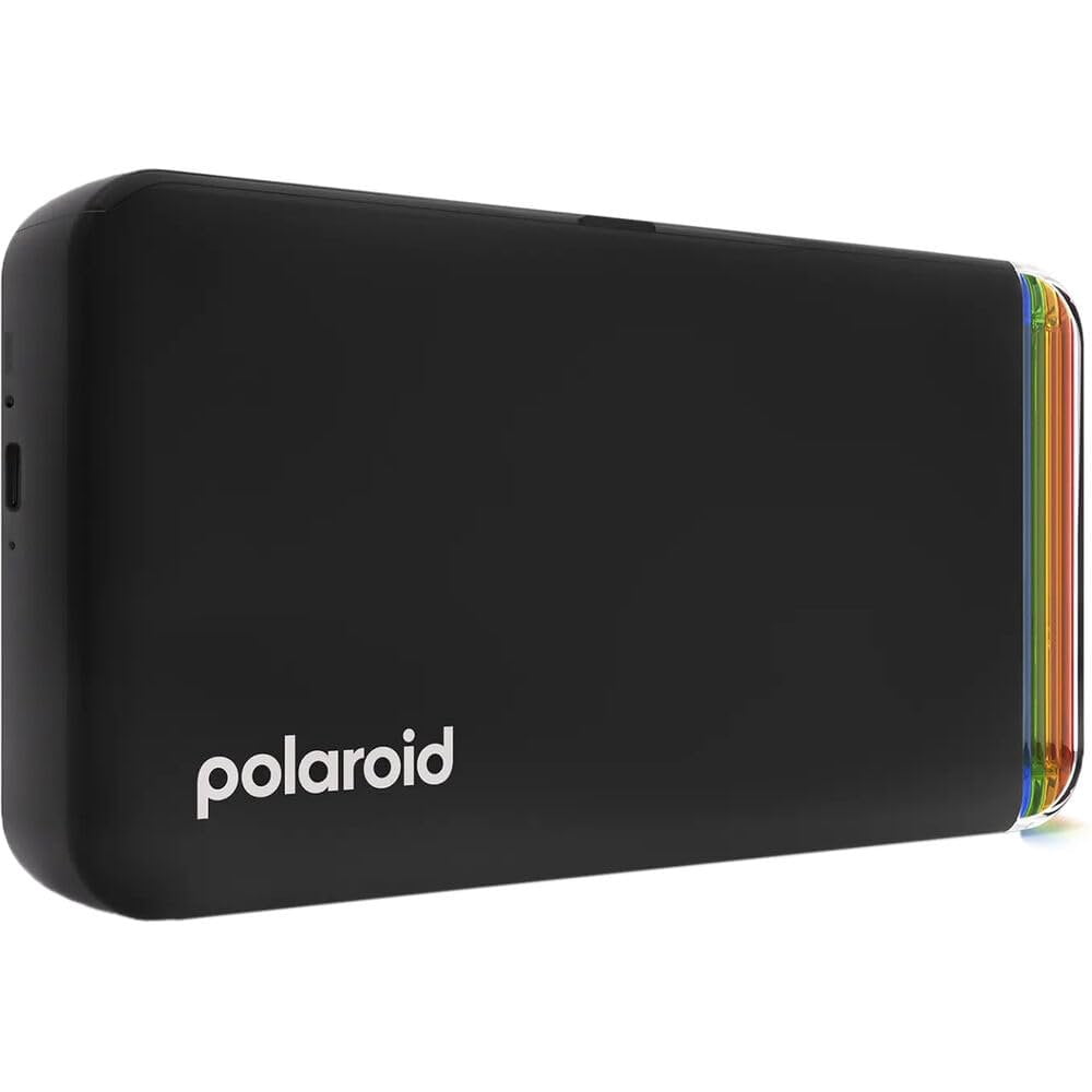 Polaroid Hi-Print - Bluetooth Connected 2x3 Pocket Phone Photo Printer Black with 2 Polaroid HiPrint 2x3 Paper Cartridges 40 Sheets + Microfiber Cloth