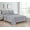 Lilac Medallion, variant on Bibb Home Egyptian Luxury 1800 Count Printed 4 Piece Sheet Set - 8 Designs - Grey Trellis - Twin