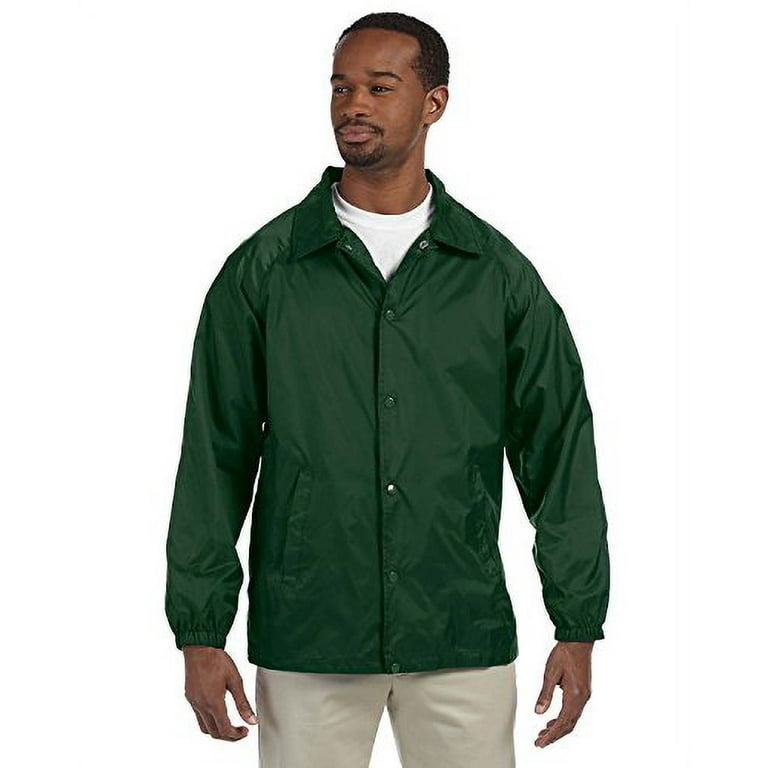 Harriton Nylon Staff Jacket Large DARK GREEN Walmart