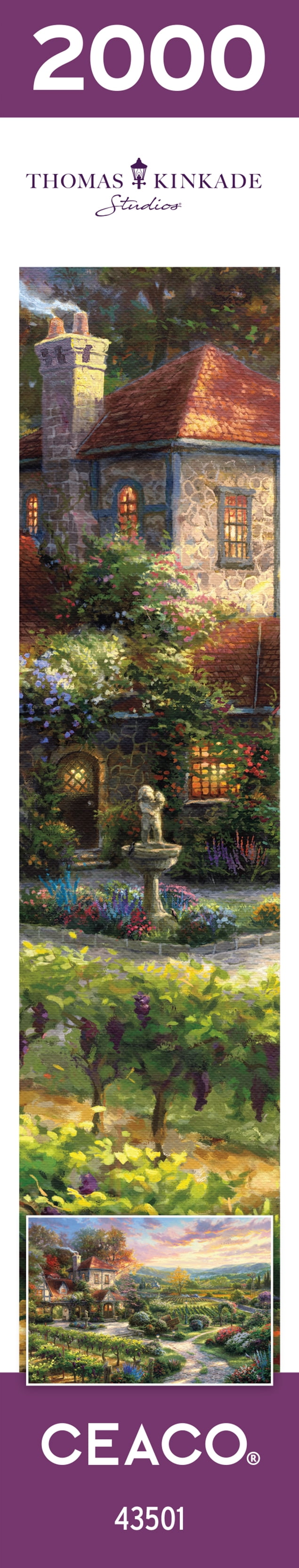 Ceaco - Thomas Kinkade - Wine Country Living - 2000 Piece Interlocking Jigsaw Puzzle