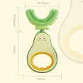 thumbnail image 2 of Children's U-shaped Toothbrush,oral Cleaning,for 2-6 Year Old Children, 2 of 4