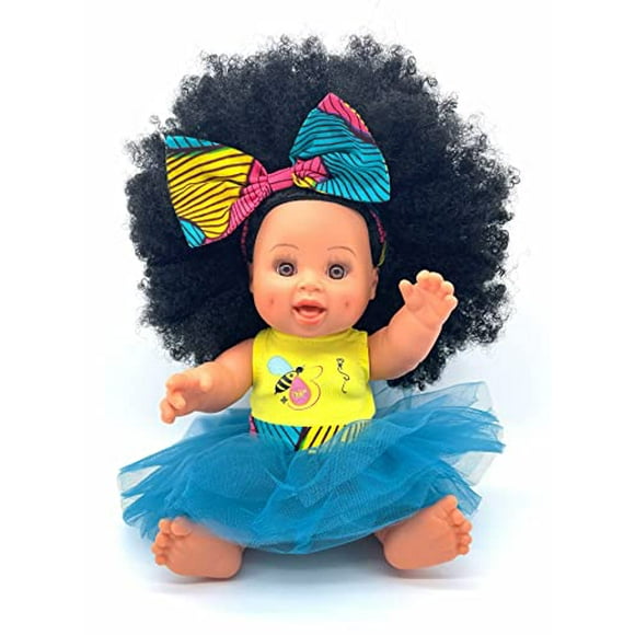 Orijin Bees Dream Love Bee - 12 inch Black Doll, African American Doll, Biracial Doll, Afro Doll, Latino Doll, Curly Hair Doll, Birthday Gift