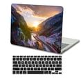 thumbnail image 1 of KSK KAISHEK Hard Case Shell Cover Compatible with New MacBook Air 13 inchs 2022 2021 2020 2019 2018 A1932/A2179/A2337 m1 + Black Keyboard Cover, Blue series A 0378, 1 of 5