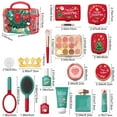 thumbnail image 3 of PEONAVET P Lastic House Set Children's Makeup Puzzle Play Home Toy Girl Simulation Makeup Christmas Edition Gift Box, 3 of 6