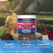 PureClean Beet - Pure Clean Performance Cold-Processed Organic Beet Juice Powder, 10.3 Oz