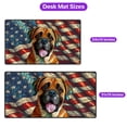thumbnail image 5 of Patriotic Mastiff Stained Glass Portrait American Flag Desk Mat Full Keyboard Mouse Pad Mastiffs Dog Lover Gifts Idea Large Mousepad - 01010, 5 of 5