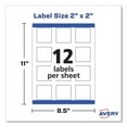 thumbnail image 5 of Square Labels With Sure Feed And Trueblock, 2 X 2, White, 300/pack, 5 of 7