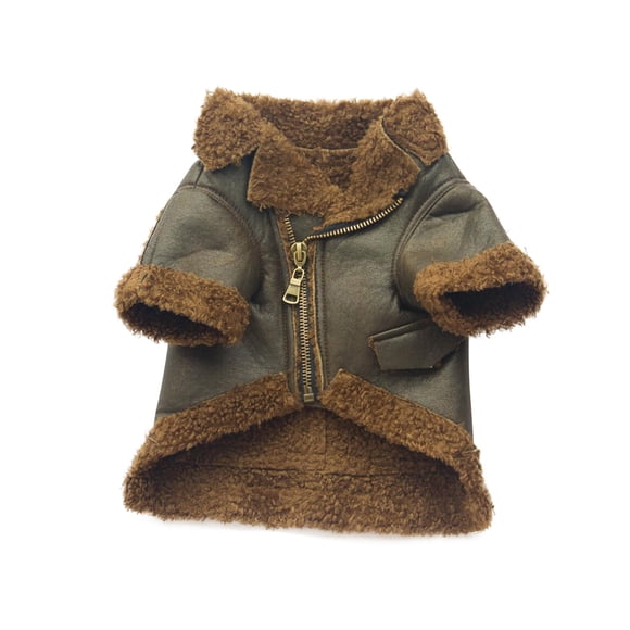 Xihbxyly Abrigo de Cuero Punk para Perros, Elegante Abrigo de Invierno para Cuatro Patas, Diseño Acolchado y Cálido, Ideal para Primavera y Otoño, Ideal para Razas Pequeñas, Chihuahuas y Yorkshire Te