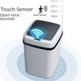 thumbnail image 3 of Cubo de basura de inducción Cubo de basura inteligente eléctrico para el hogar con tapa 12L Cubo de basura Smart Home, 3 of 4