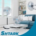 thumbnail image 2 of SHTARK Set 2 Ventiladores Multiposici&oacute;n 3 En 1 | Ventilador 18 Pulgadas Aspas Metalicas, Motor Silencioso, Ajuste de Altura | Abanico Oscilante Potente, 3 Velocidades Pedestal, Piso, Pared, 2 of 6
