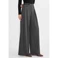 thumbnail image 6 of Womens Spring Wide Leg Trousers Loose Pleated Long Flowy Palazzo Work Pants with Pockets Gray XXL, 6 of 8