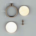 thumbnail image 2 of tredstone Mini Embroidery Hoop Wooden Square Cross-stitch Frame Small Hand Stitching Fixator Oval Framing Hoop Ring DIY Gift, 2 of 9