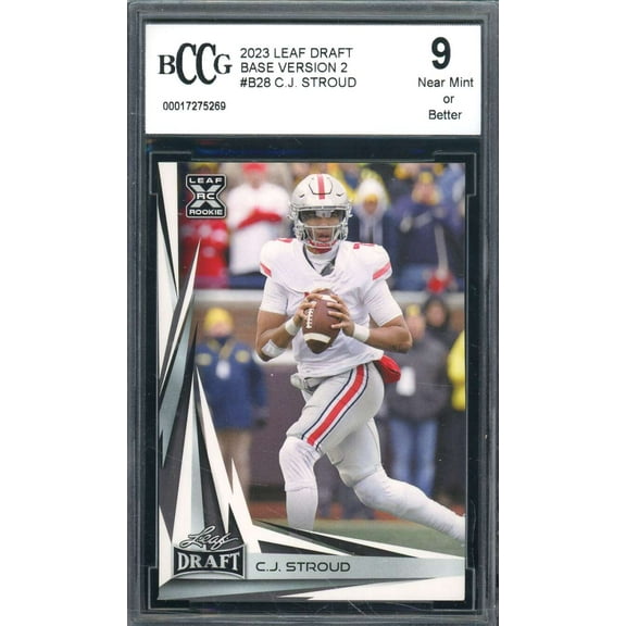 C.J. Stroud Rookie Card 2023 Leaf Draft #B28 BGS BCCG 2
