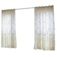 thumbnail image 4 of VONKY Window Curtain Reed Wood Grain Printed Semi Blackout Drape for UV Protection Living Bedroom, Beige, 4 of 9