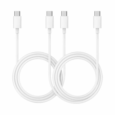 USB C to USB C Cable 2 Pack, 60W PD Fast Charging 3A Type C Cord for iPhone 16 15, MacBook, Samsung, iPad & More