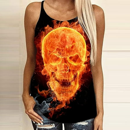 

FREE SHIPPING-camisole Women s Sun Flower Print O-Neck Sleeveless Sexy Blouse Vest Fashion Tank Tops nightgowns for women lingerie valentines day birthday gifts Yellow