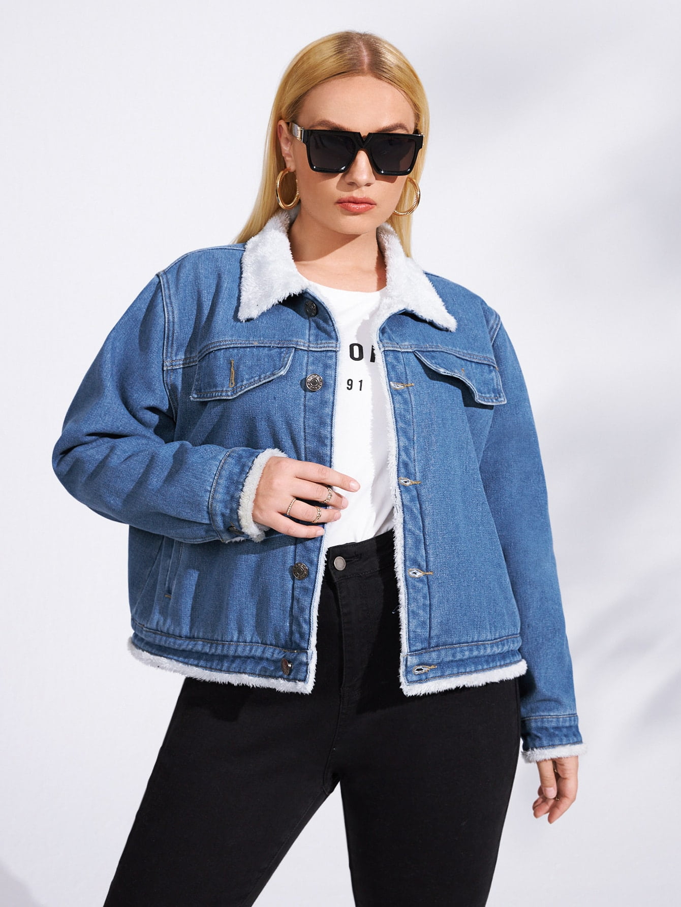wrangler oversized denim jacket