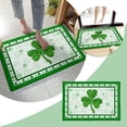 thumbnail image 2 of TIELUTT 1PCS Floor Mats Holiday Mats Welcome Door Mats Polyester Door Mats St. Patricks Day Throw Blanket with Tassels Carpet for Bedroom 9x8 Area Rug Christmas Throw Blanket for Bed Rugs for Living R, 2 of 6