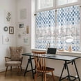 thumbnail image 5 of Blue Plaid Farmhouse Kitchen Curtains 45 Inch Length, Watercolor Cute Country Pigs Checkered Tiers Curtains for Bathroom Bedroom Cafe, Light Filtering Small Window Treatment Drapes 2 Panels 42"Wx45"L, 5 of 8