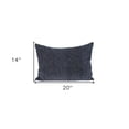 thumbnail image 4 of Shimmering Metallic Blue Beaded Luxury Throw Pillow, 4 of 8