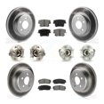 thumbnail image 1 of Transit Auto Front Rear Hub Bearing Assembly Coated Disc Brake Rotors and Semi-Metallic Pads Kit (10Pc) for Car Dodge Charger Chrysler 300 AWD with 2.7L - Left Right Side (Driver Passenger) KBB-112124, 1 of 11