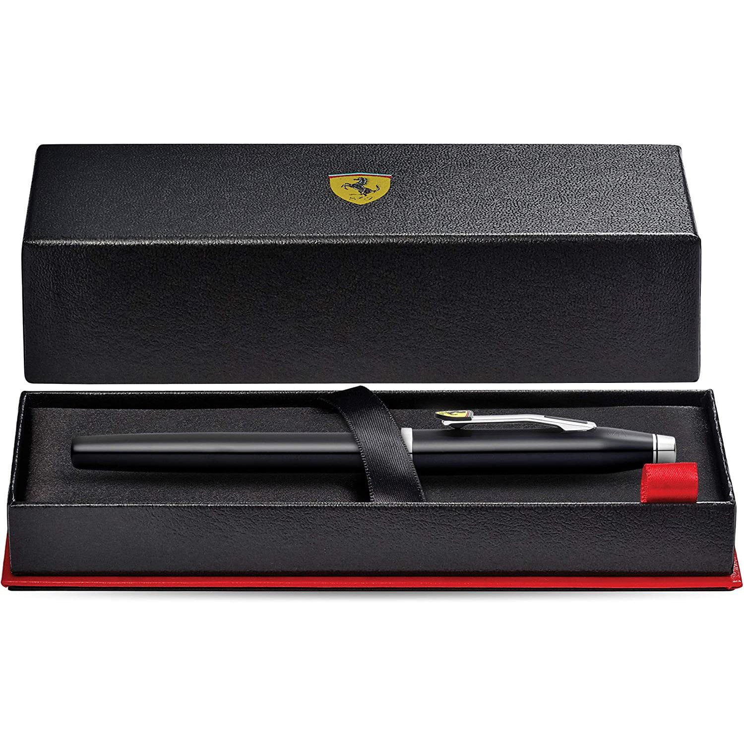 Cross Scuderia Ferrari Century Ii Titanium Grey Satin Lacquer Ballpoint Pen 