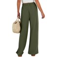 thumbnail image 5 of snilers Women Wide Leg Palazzo Pants Summer High Waist Flowy Casual Trousers Loose Lounge Beach Travel Vacation Pants, 5 of 6